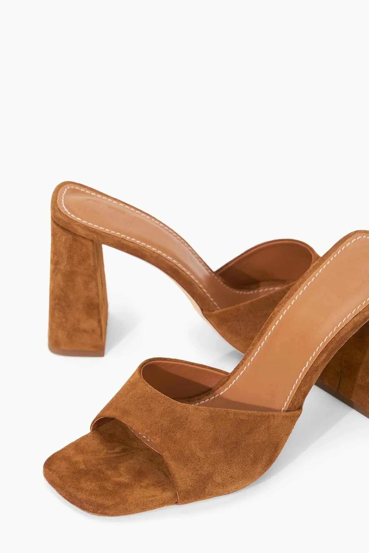 Heels|The Evening Edit<STAUD SLOANE HEEL SUEDE TAN