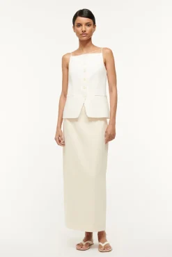Skirts<STAUD SMITH SKIRT   ECRU