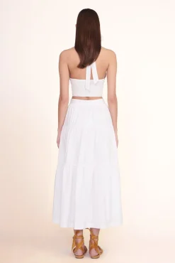 Poplin Shop|Tops<STAUD SMOCKED KAI TOP WHITE