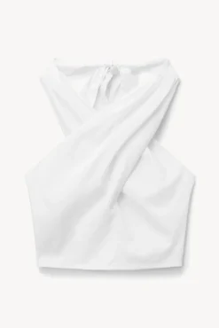 Poplin Shop|Tops<STAUD SMOCKED KAI TOP WHITE