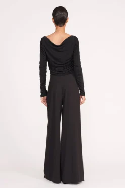 Tops<STAUD SOLANA TOP   BLACK