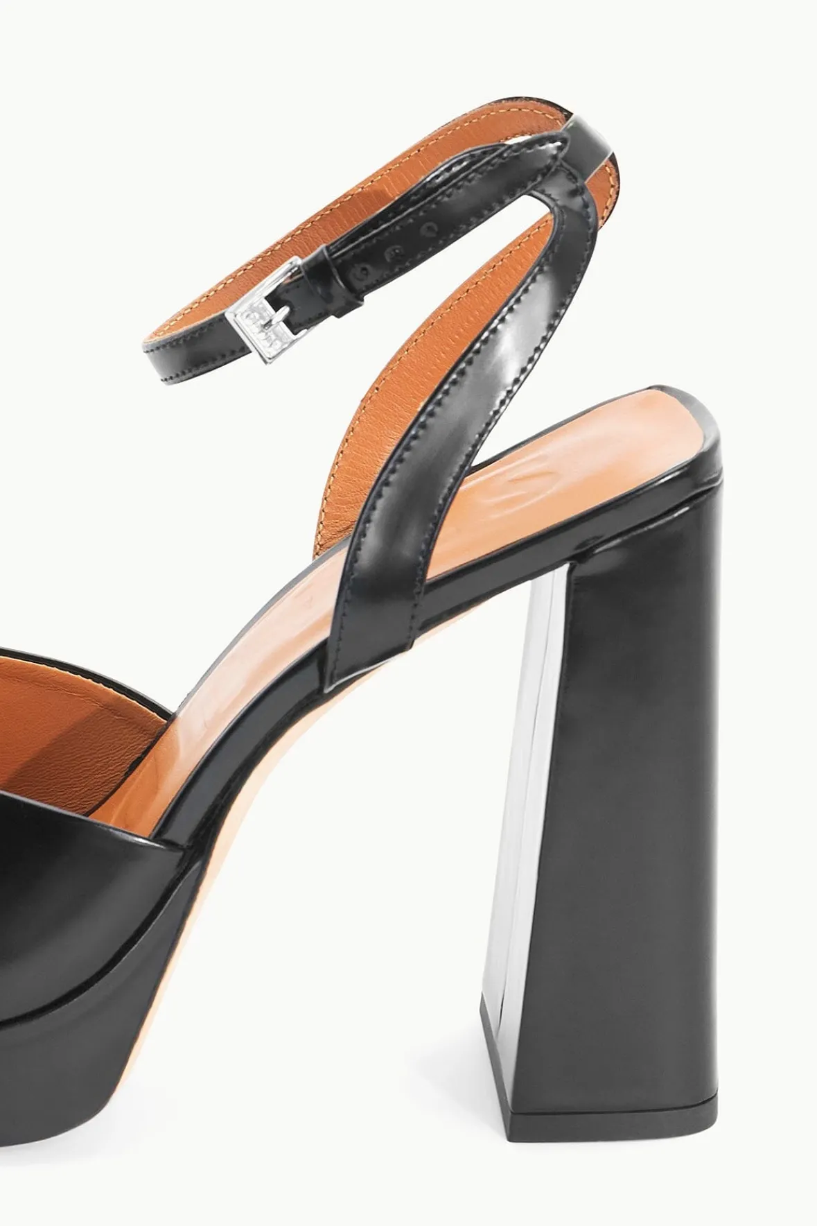 Heels<STAUD SOLANGE PLATFORM BLACK