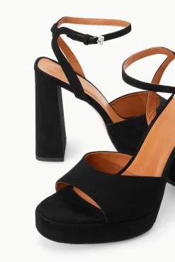 Platforms & Wedges|Heels<STAUD SOLANGE PLATFORM  BLACK SUEDE BLACKSUEDE