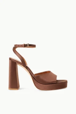 Platforms & Wedges<STAUD SOLANGE PLATFORM  CLOVE SATIN CLOVESATIN