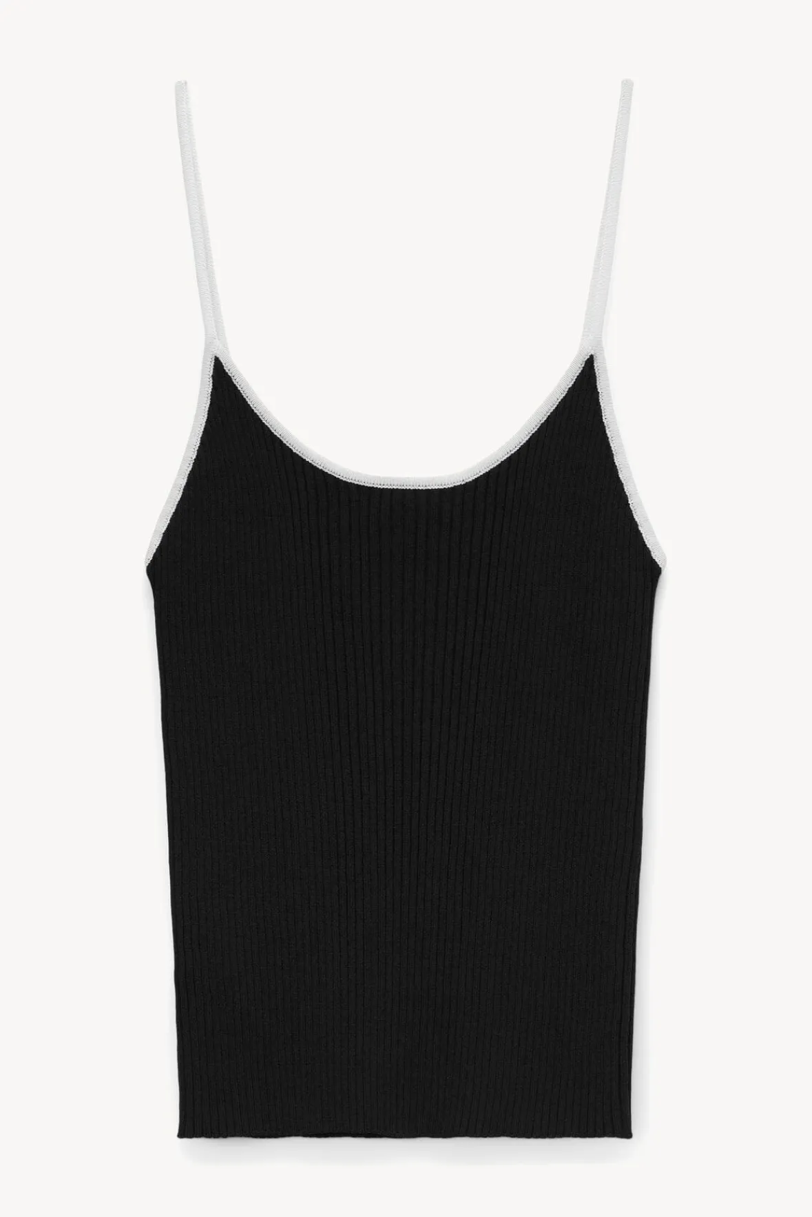 Tops<STAUD SOLEIL TOP BLACK WHITE BLACKWHITE