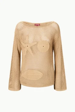 Cover-Ups<STAUD SOVANA COVERUP TOP   NATURAL