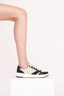 Sneakers|Keds + STAUD<STAUD + KEDS THE COURT SNEAKER  BLACK CREAM BLACKCREAM