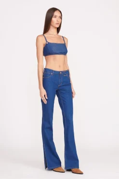 Denim|STAUD + Wrangler<STAUD + WRANGLER THE BIKINI JEAN DARK RINSE DARKRINSE