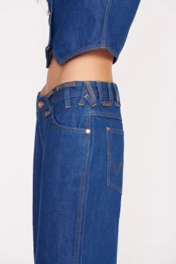 Denim|STAUD + Wrangler<STAUD + WRANGLER THE LOOSE JEAN  DARK RINSE DARKRINSE