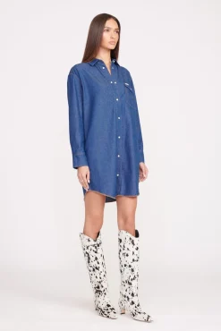 Denim|STAUD + Wrangler<STAUD + WRANGLER THE OVERSIZED WESTERN  DARK RINSE DARKRINSE