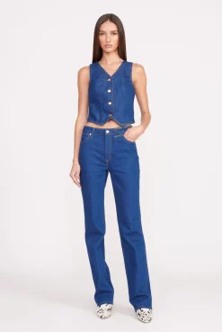 Tops|Denim<STAUD + WRANGLER THE VEST  DARK RINSE DARKRINSE