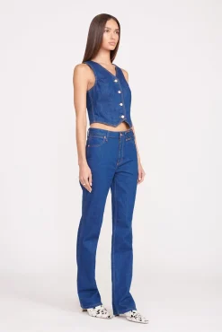 Tops|Denim<STAUD + WRANGLER THE VEST  DARK RINSE DARKRINSE