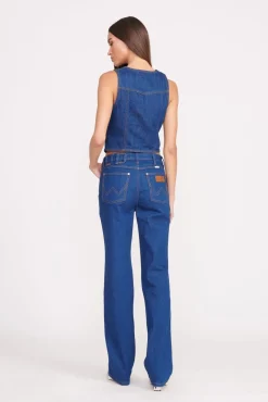 Tops|Denim<STAUD + WRANGLER THE VEST  DARK RINSE DARKRINSE