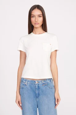 STAUD + Wrangler|Tops<STAUD + WRANGLER THE W TEE   WHITE