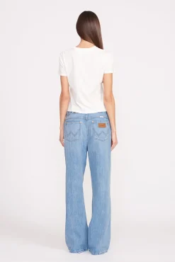 STAUD + Wrangler|Tops<STAUD + WRANGLER THE W TEE WHITE