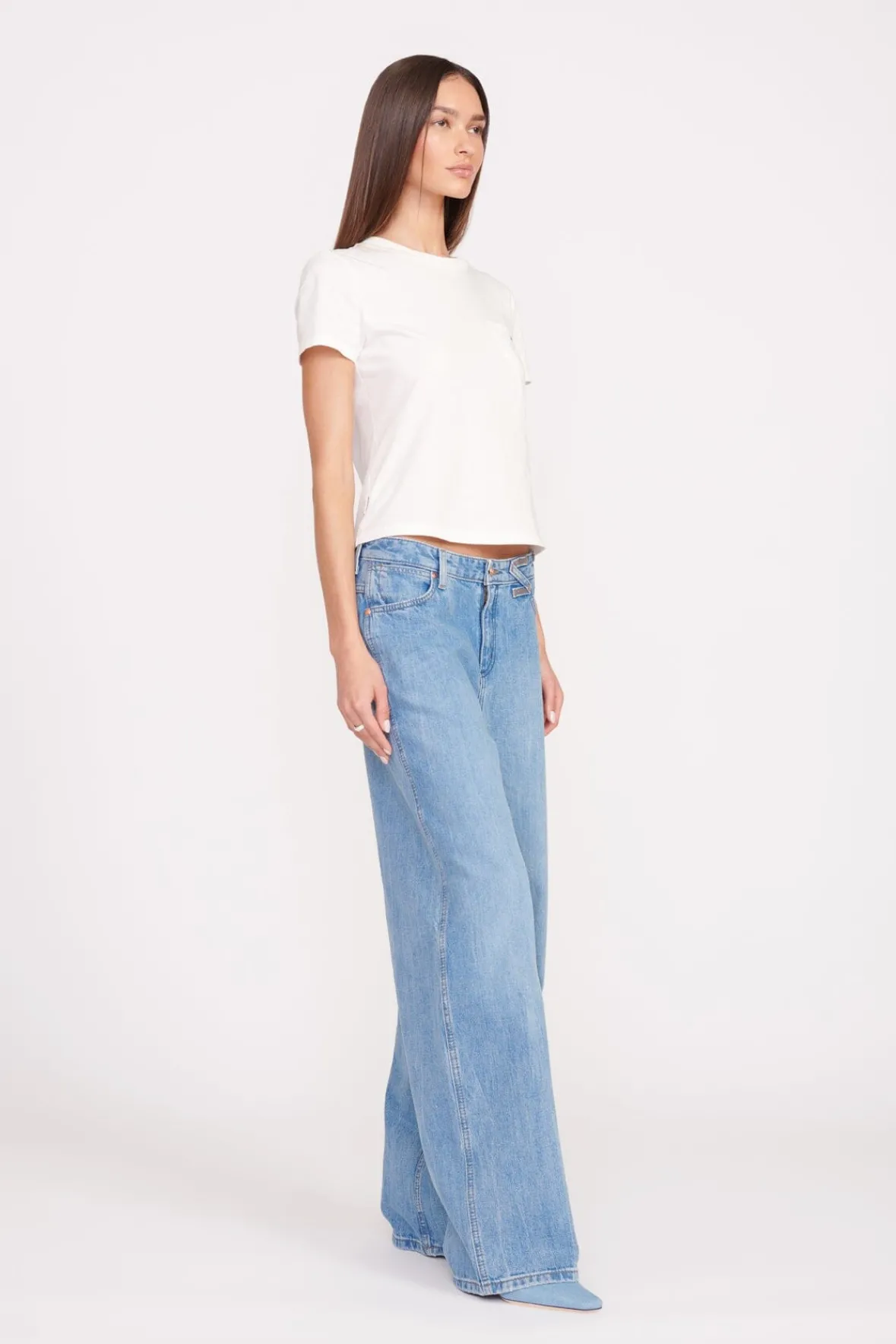 STAUD + Wrangler|Tops<STAUD + WRANGLER THE W TEE WHITE
