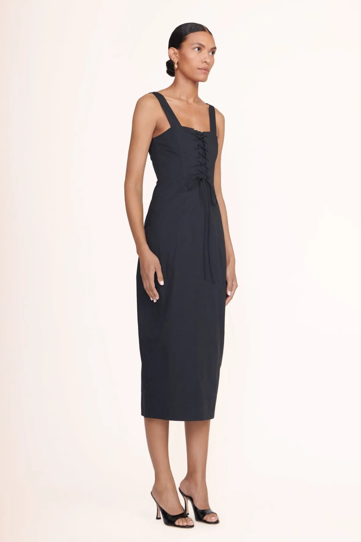 Poplin Shop<STAUD SUTTON DRESS BLACK