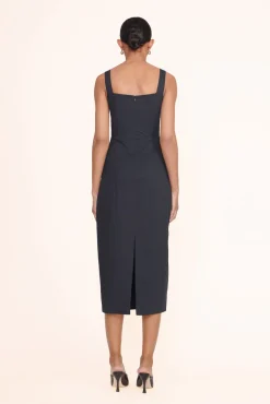 Poplin Shop<STAUD SUTTON DRESS BLACK