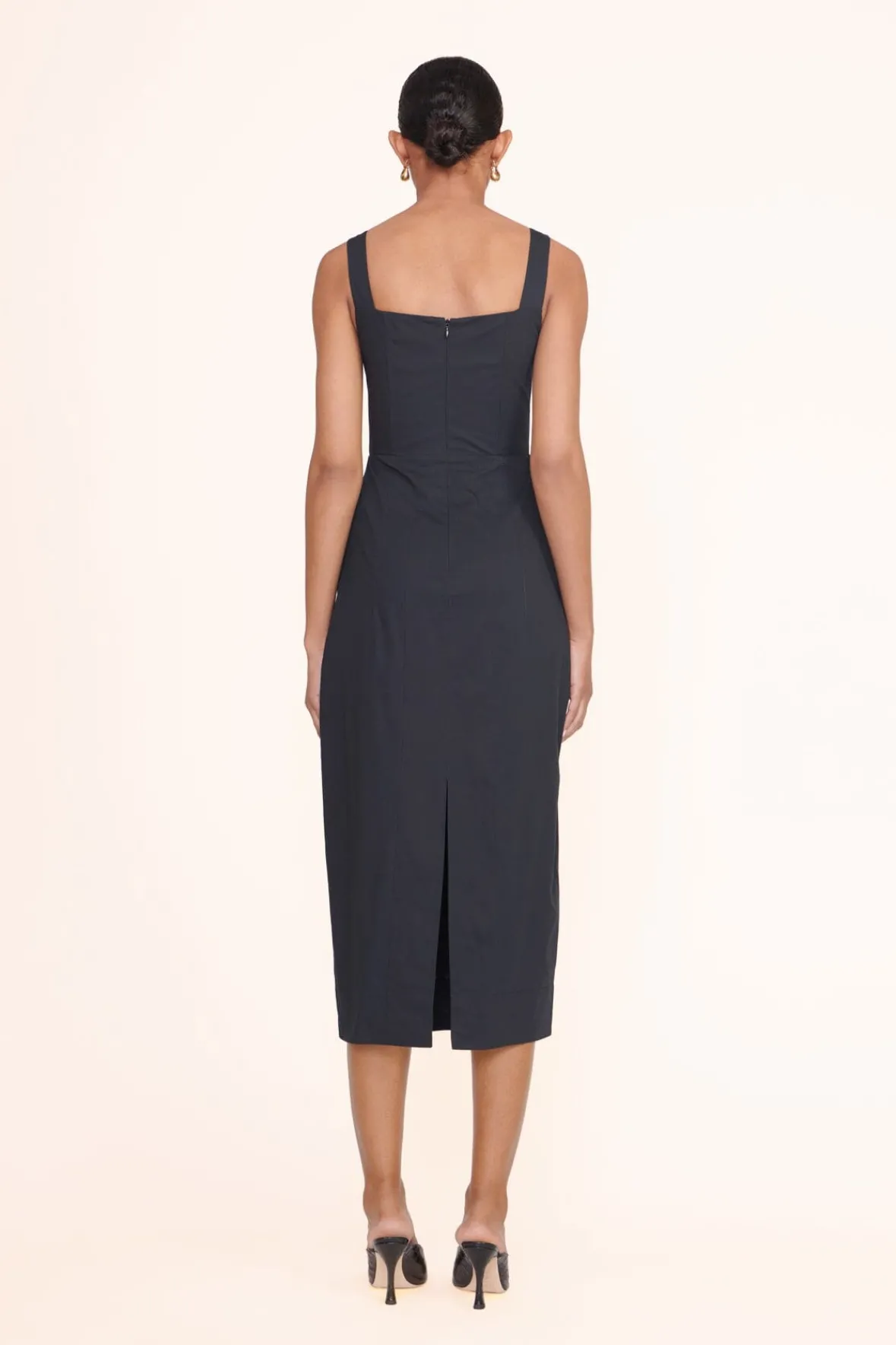 Poplin Shop<STAUD SUTTON DRESS BLACK