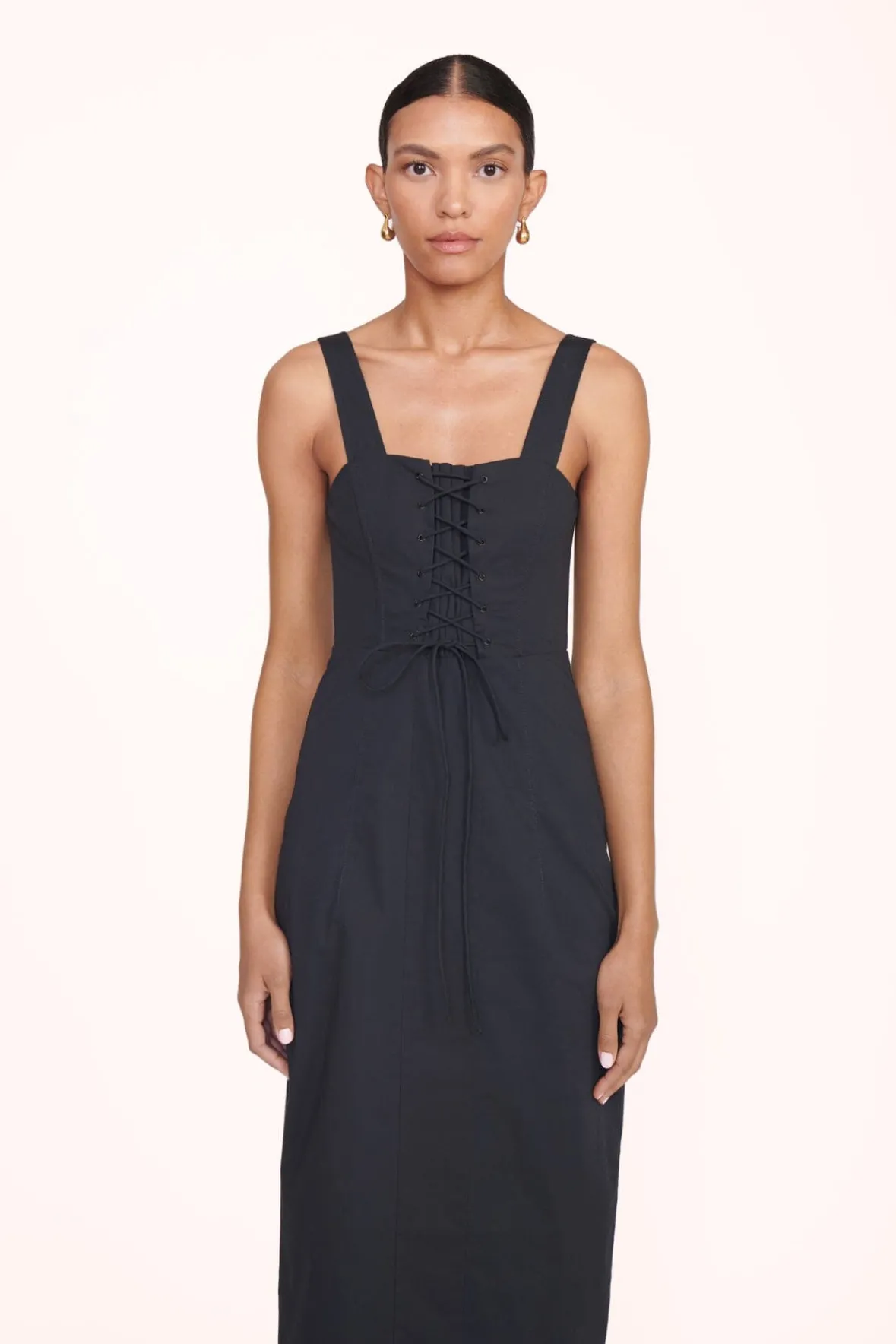Poplin Shop<STAUD SUTTON DRESS BLACK