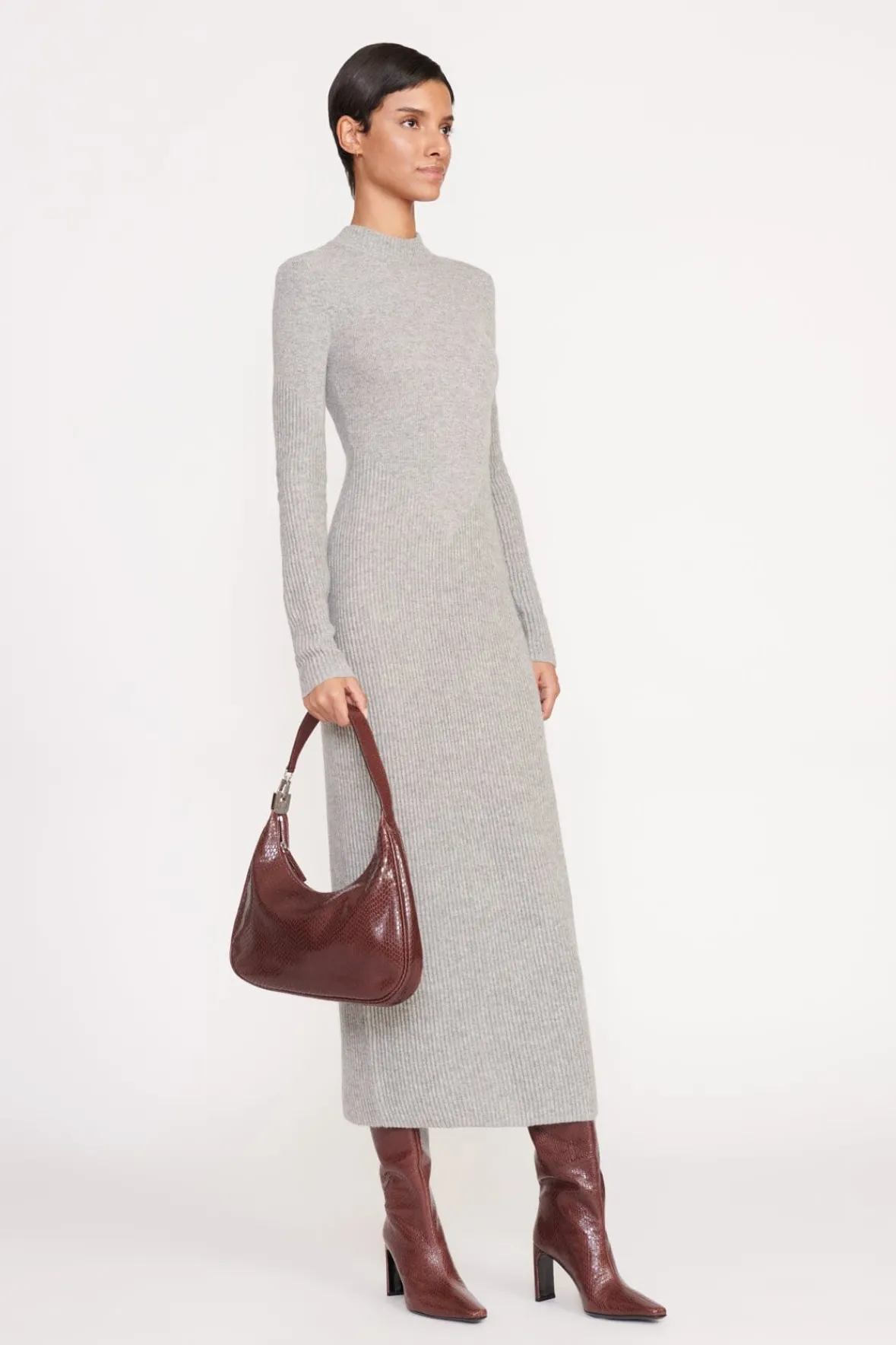 Shoulder<STAUD SYLVIE SHOULDER BAG MAHOGANY