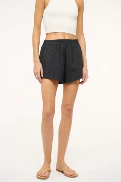 Pants & Shorts<STAUD TAURUS SHORT   BLACK