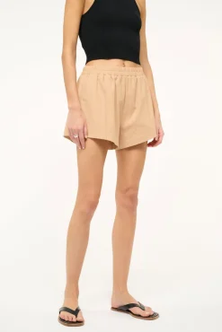 Pants & Shorts<STAUD TAURUS SHORT   FAWN