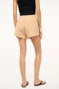 Pants & Shorts<STAUD TAURUS SHORT FAWN