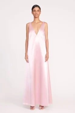 Dresses<STAUD TEAGAN DRESS  CHERRY BLOSSOM CHERRYBLOSSOM