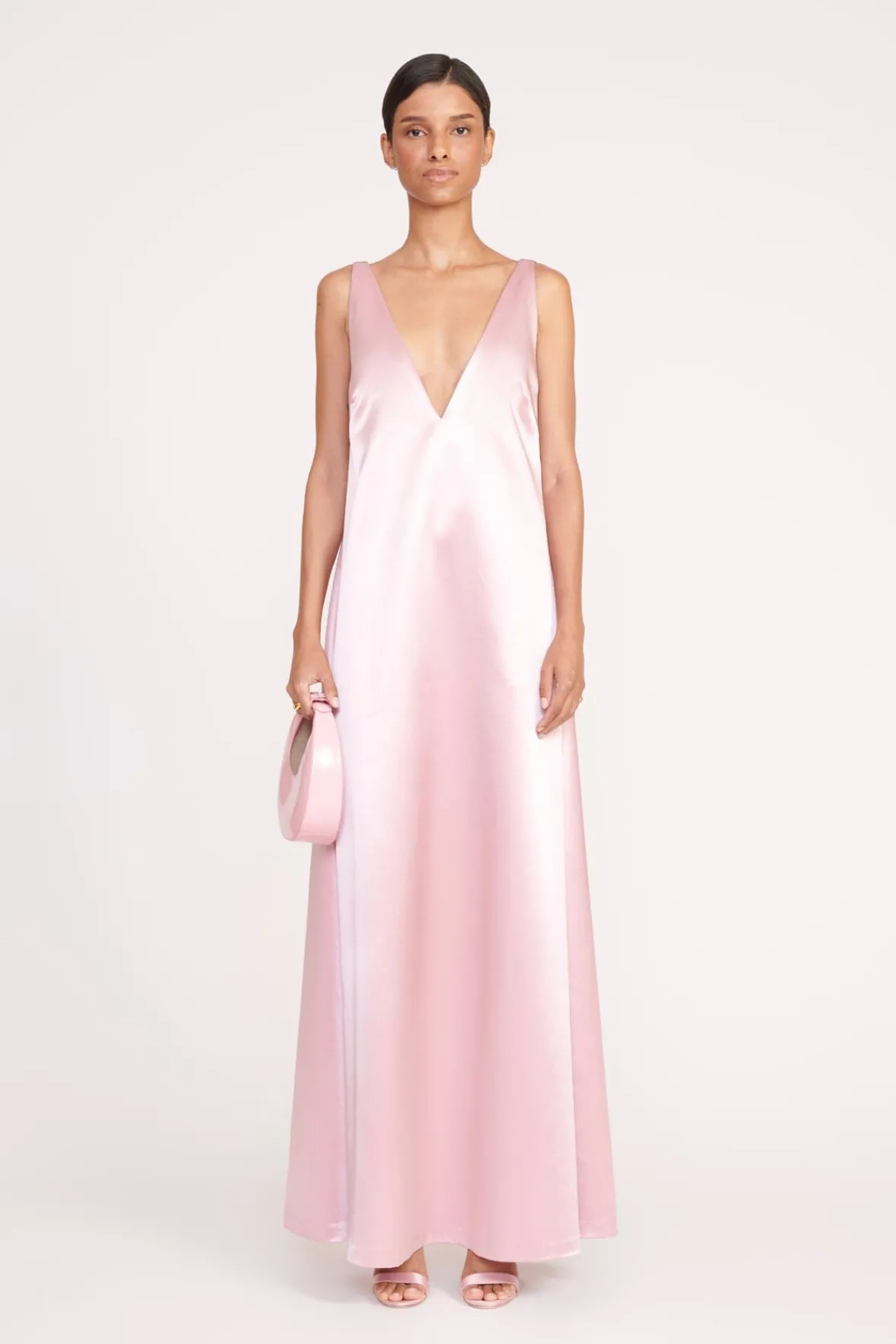 Dresses<STAUD TEAGAN DRESS CHERRY BLOSSOM CHERRYBLOSSOM