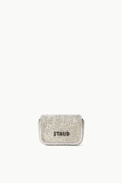 Beaded|Tommy<STAUD TINY TOMMY BEADED CROSSBODY  DIAMOND ROSE DIAMONDROSE