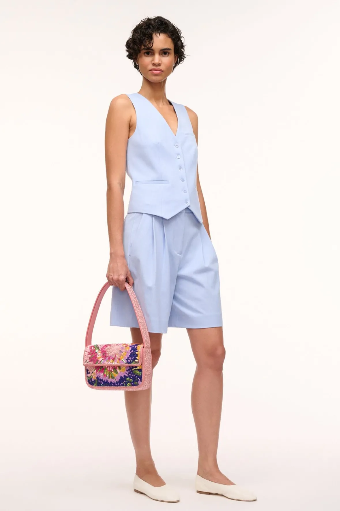 Shoulder|Beaded<STAUD TOMMY BEADED BAG AURORA