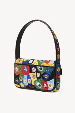 Beaded|Tommy<STAUD TOMMY BEADED BAG  BLACK MILLEFIORI BLACKMILLEFIORI