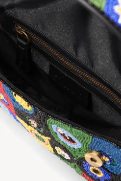 Beaded|Tommy<STAUD TOMMY BEADED BAG  BLACK MILLEFIORI BLACKMILLEFIORI