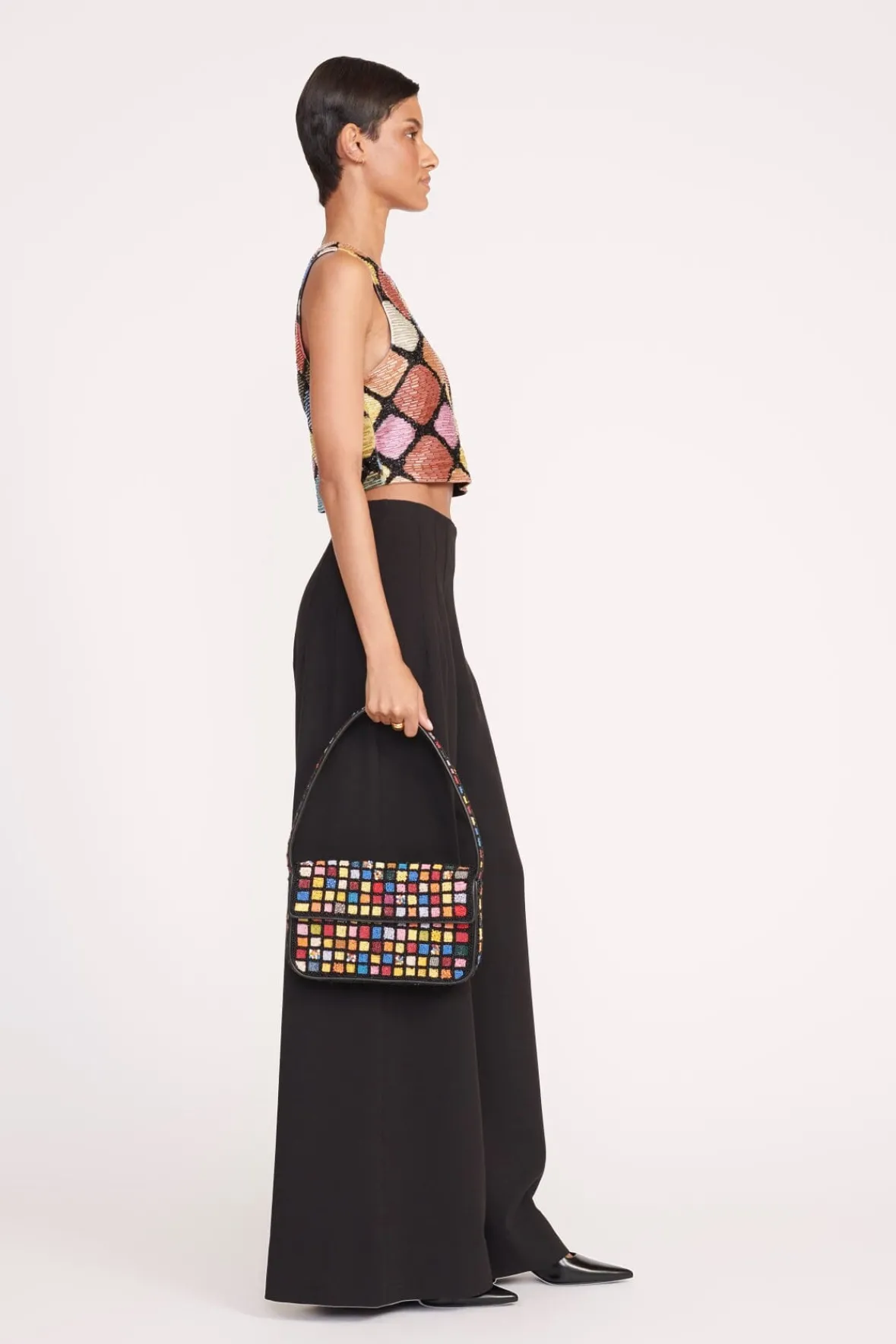 Beaded|Tommy<STAUD TOMMY BEADED BAG DANCE FLOOR DANCEFLOOR