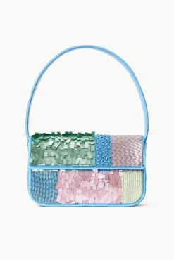 Beaded|Tommy<STAUD TOMMY BEADED BAG  PATCHWORK SHERBET PATCHWORKSHERBET