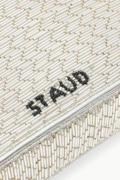 Beaded|Tommy<STAUD TOMMY BEADED BAG SILVER
