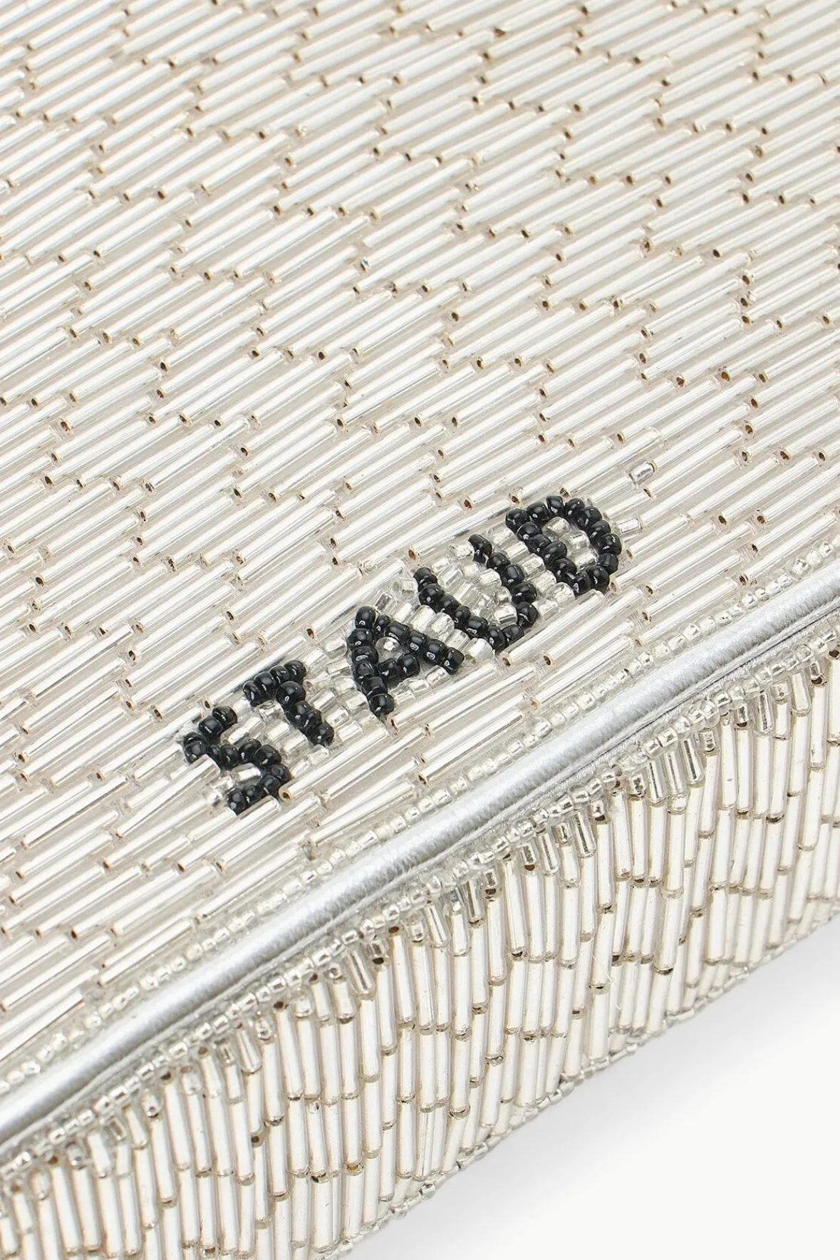 Beaded|Tommy<STAUD TOMMY BEADED BAG SILVER