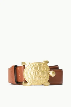Belts<STAUD TURTLE BELT   Tan