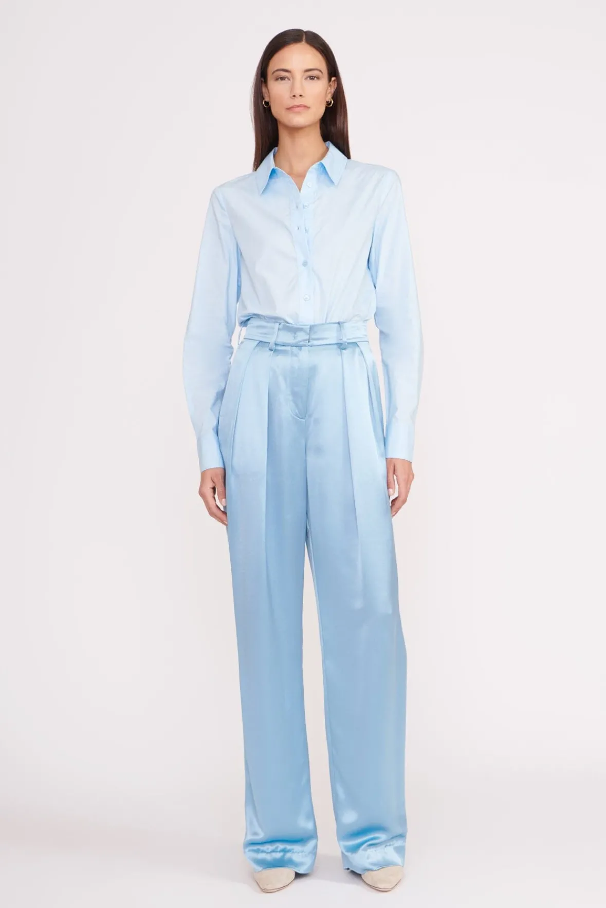 Tops<STAUD TWIGGY BODYSUIT FRENCH BLUE FRENCHBLUE