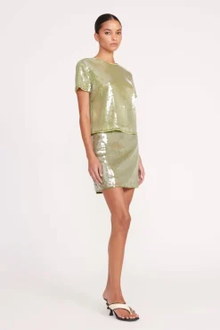 Skirts<STAUD VEDETTE SKIRT  GARDEN MOSS GARDENMOSS