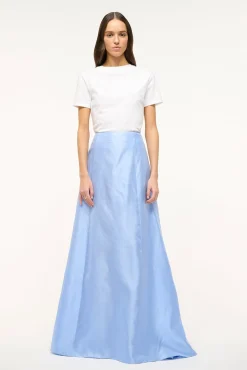The Evening Edit|Skirts<STAUD VINCENZO SKIRT   PERIWINKLE