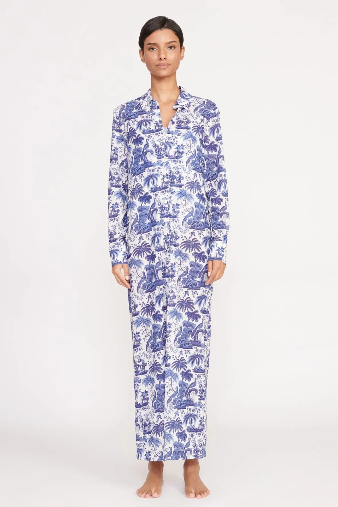 Cover-Ups<STAUD VITA DRESS BLUE TOILE BLUETOILE
