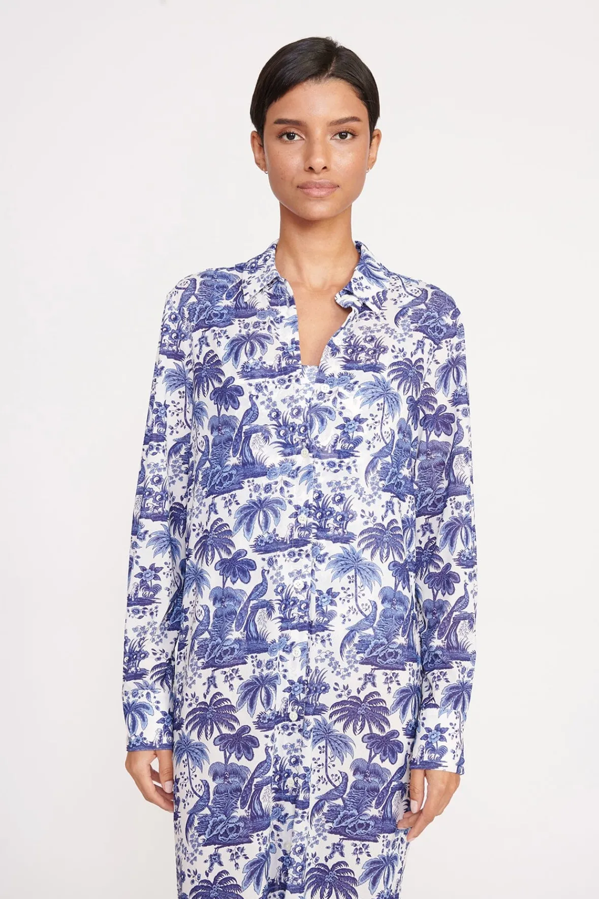 Cover-Ups<STAUD VITA DRESS BLUE TOILE BLUETOILE