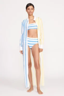 Cover-Ups<STAUD VITA DRESS BUTTERCUP SEASHORE STRIPE BUTTERCUPSEASHORESTRIPE