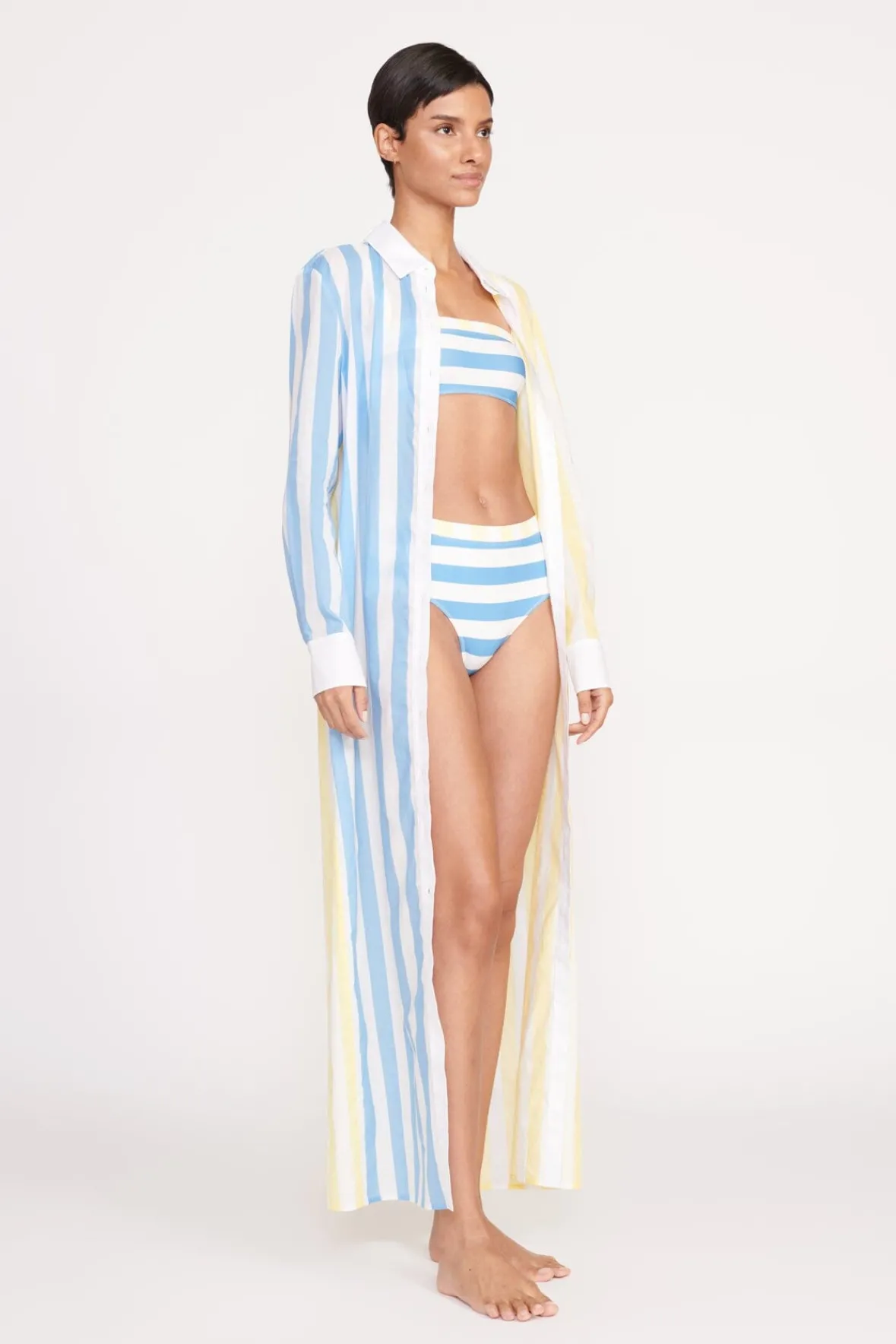 Cover-Ups<STAUD VITA DRESS BUTTERCUP SEASHORE STRIPE BUTTERCUPSEASHORESTRIPE