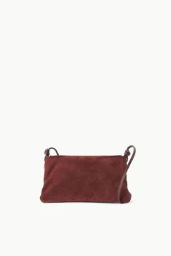 Crossbody<STAUD VIVI CROSSBODY BAG  MAHOGANY SUEDE MAHOGANYSUEDE