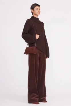 Crossbody<STAUD VIVI CROSSBODY BAG  MAHOGANY SUEDE MAHOGANYSUEDE