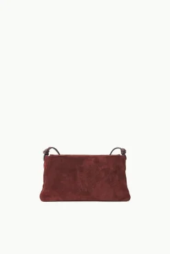 Crossbody<STAUD VIVI CROSSBODY BAG  MAHOGANY SUEDE MAHOGANYSUEDE
