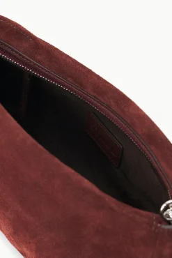 Crossbody<STAUD VIVI CROSSBODY BAG  MAHOGANY SUEDE MAHOGANYSUEDE